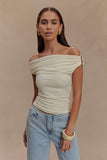 Kinsley Slinky Top With Hardware Ivory