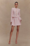 Cleo Boucle Mini Skirt Powder Pink