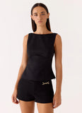 Lulita Belted Shorts Black