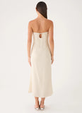 Sun Searching Midi Dress Oatmeal
