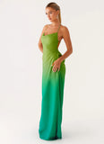 Opposites Attract Maxi Dress Green Ombre