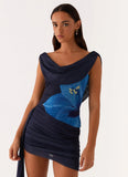 Good Fortune Mini Dress Navy