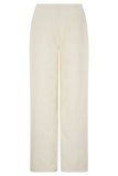Ebony Embroidered Denim Jeans Cream