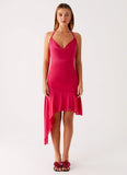 Mai Tai Mini Dress Hot Pink