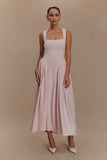 Sharon Scuba Jersey Midi Dress Ballet Pink