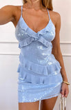 Lydia Blue Sequin Mini Dress