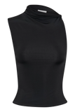 Hadleigh Sleeveless Slinky Top Black