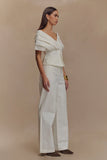 Rayne Wide Leg Denim Jeans White