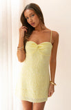 Bailee Yellow Sequin Mini Dress