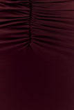 Rafaella Slinky And Mesh Maxi Dress Mahogany