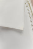 Astrid Suiting Midi Skirt White