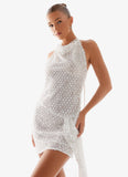 Cinta Sequin Mini Dress Silver