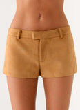 Thats Chill Mini Shorts Brown