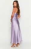 Alexia Purple Strapless Maxi Dress