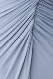Ryn Twisted One Shoulder Maxi Dress Sky Blue