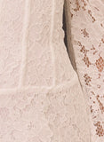 Already Know Lace Long Sleeve Mini Dress White