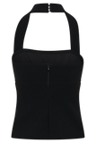 Amelita Suiting Halter Top Black