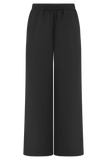 Campbell Cotton Wide Leg Pants Black