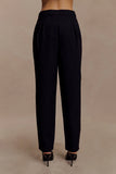 Olie Barrel Leg Suiting Pants Black