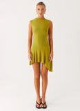 Lanai Mesh Mini Dress Lime