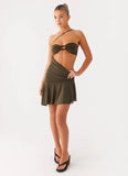 Islander Mini Dress Khaki