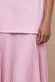Hadley Light Pink Boat Neck Maxi Dress With Drop Waist