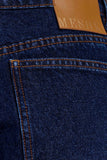 Kirralee Straight Leg Cuffed Jeans Indigo Blue