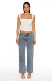 Louis Purple Floral Corset Top