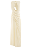 Oria Chiffon Maxi Dress Ivory