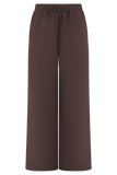 Janayia Cotton Wide Leg Pants Dark Espresso