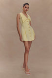 Oli Sleeveless Mini Dress Lemon