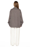 Devyn Brown Plaid Button Up Long Sleeve Shirt