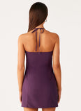 Sonique Mini Dress Plum