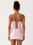 Solaire Low Rise Mini Skirt Pink