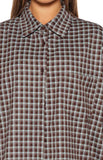 Devyn Brown Plaid Button Up Long Sleeve Shirt