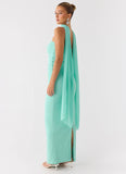 Libra Maxi Dress Aqua