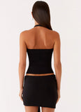 Lucent Mini Skirt Black