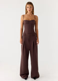 Sora Low Rise Pant Dark Chocolate