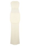 Elora Strapless Knit Maxi Dress Ivory