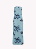 Field Of Dreams Maxi Dress Blue Black Floral