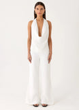 Ashika Studded Pants White