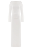 Vienna Slinky Cut Out Maxi Dress White