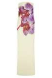 Amaya Strapless Chiffon Maxi Dress Ivory Koi Orchid Print