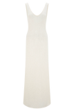 Ari Tape Yarn Knit Maxi Dress White
