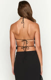 Uma Black Crop Top