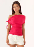 Kenia Multi Wear Top Magenta Red