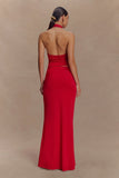 Mariposa Slinky Halter Top Red