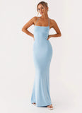 Talk About Us Maxi Dress Blue