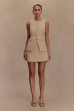 Camilla Boucle Sleeveless Vest Light Taupe