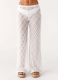 Matcha Lace Pants White
